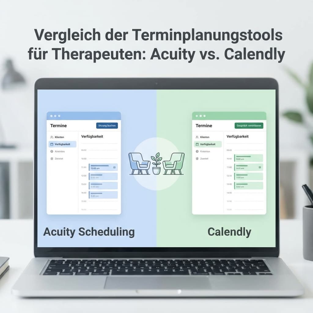 Acuity vs. Calendly: Was ist besser für Therapeuten? (Vergleich 2026)