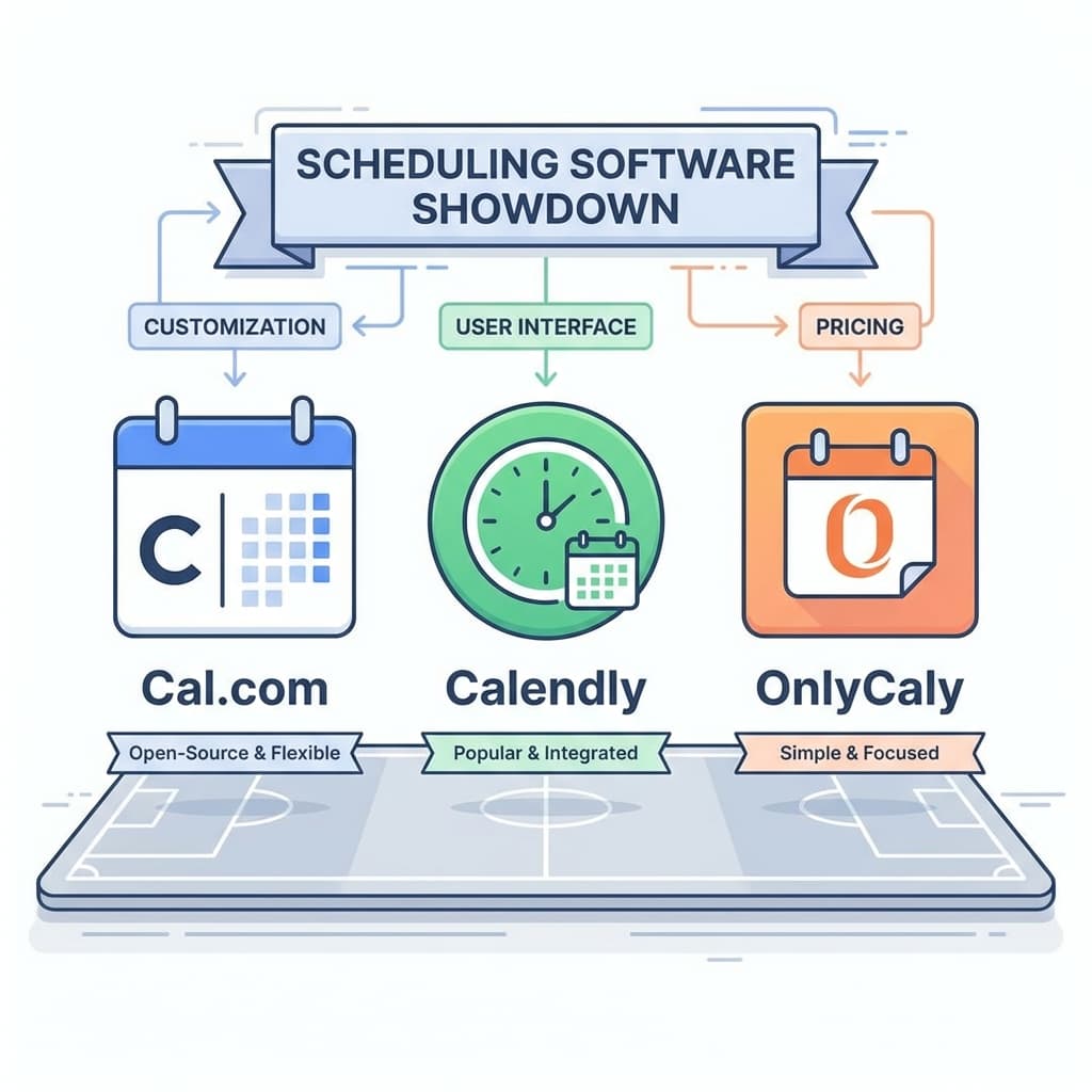 Cal.com vs Calendly vs OnlyCaly: The 2026 Guide for Therapists & Coaches