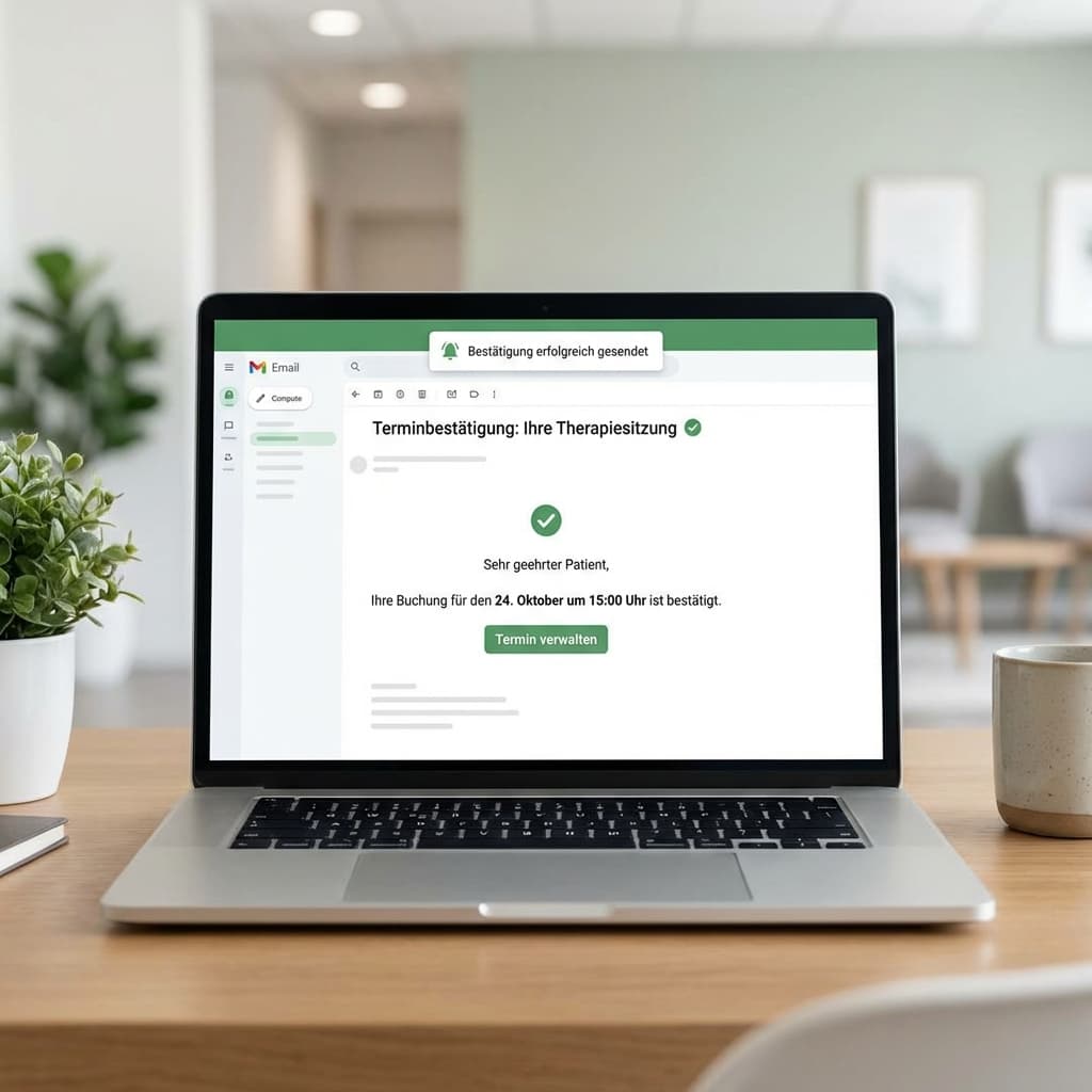 10 Vorlagen für Terminbestätigungs-E-Mails (Therapie)